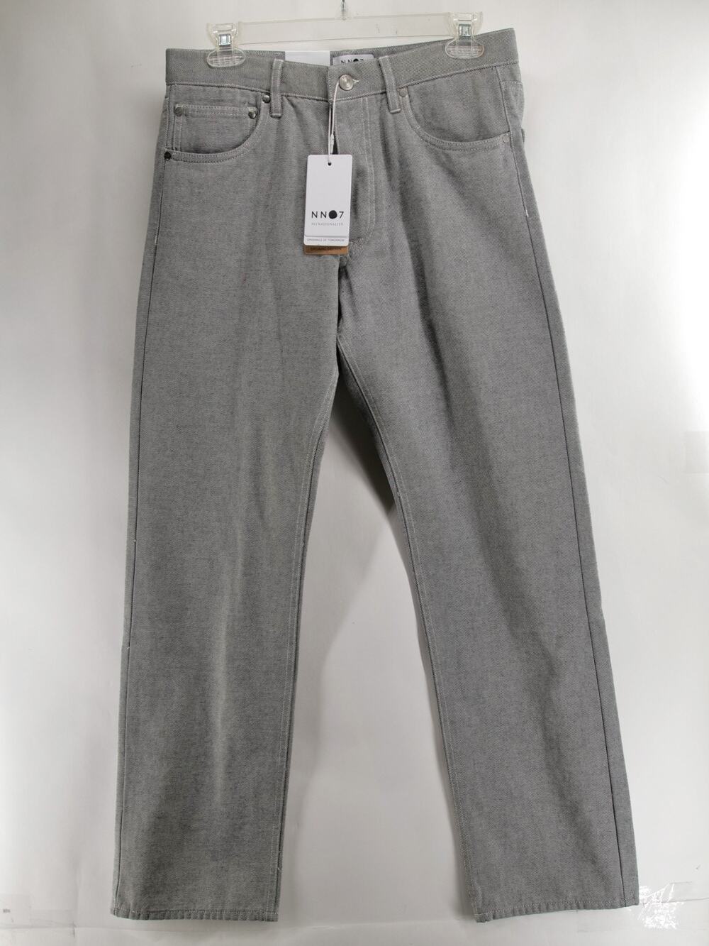 NN07 No NWT Nationality Sonny 1868 Straight Jeans Men 30x32 Grey Textured